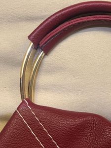 Maroon Handbag with Sling (cherry colour coded)