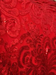 Red Sequin Skirt
