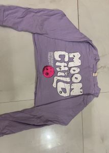 SALEEEE♨️‼️♨️‼️Lavender "Moon Child" Crop Top