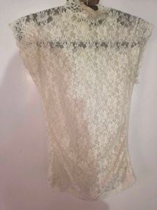 Elegant Lace High Neck Top