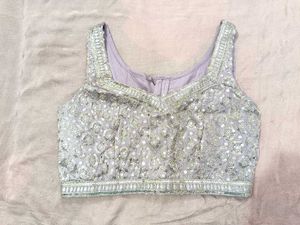 Elegant Embellished Lavender Lehenga Choli