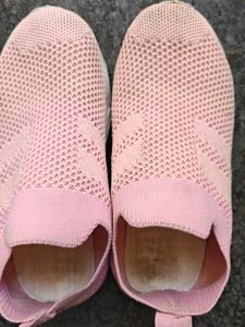 Pink Slip-On Sneakers