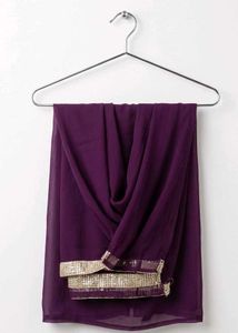 Embellished Purple Ethnic Gown