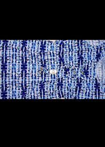 Blue &amp; White Printed Dress