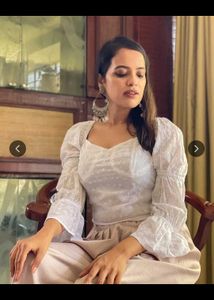 Chic White Eyelet Crop Top