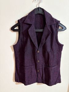 Stylish Sleeveless Blazer Vest