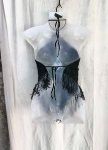69. Velvet Halter Fringe Top