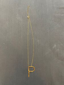 Cute P Letter Necklace ✨