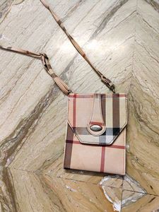 Designer Inspired Plaid Crossbody Bag