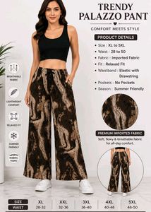 Stylish Floral Print Palazzo Pants