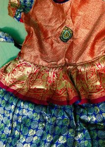 Traditional Silk pattu frock