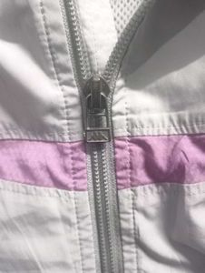 Kappa White &amp; Purple Track Jacket