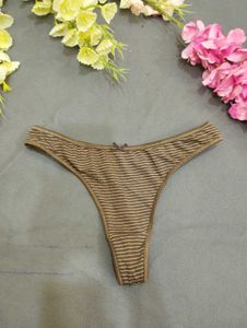 Striped Brown Thong✨