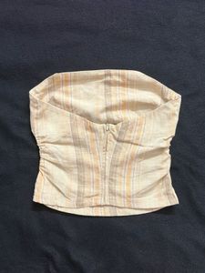 H&amp;M Stripped Bandeau Top