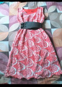 Boho Chic Red Patterned Dress