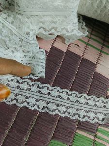 White Lace Trim Fabric for suit