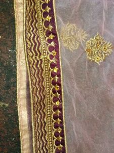 Elegant Purple &amp; Peach Lehenga Choli Set