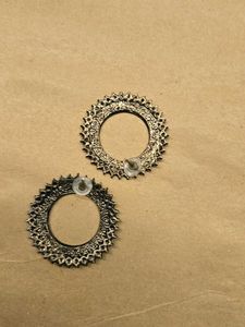 Oxidised Jhumka Earrings