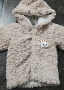 Adorable Fur Bunny Jacket and bottom