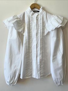 Zara Ruffled Puff Sleeve Blouse