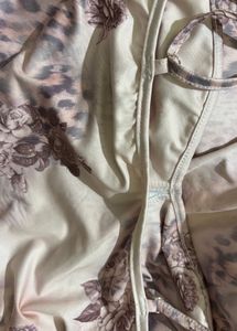 Sheer Floral Maxi Dress with Slit