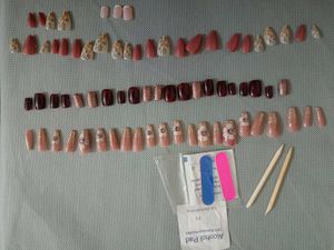 Assorted Press-On False Nails Set