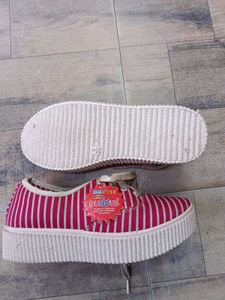 Cute Striped Canvas Sneakers