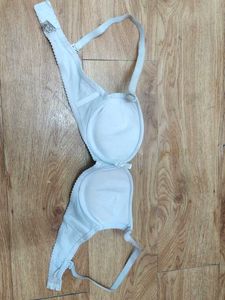 Sexy White Heavily Padded Push up Bra