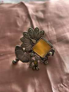 Boho Peacock Statement Ring