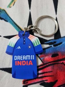 India Cricket Jersey MSD Keychain
