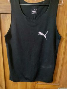Puma Logo Black Tank Top/ Vest