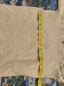 ONLY Cream Textured Smocked Top