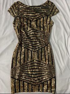 Gold Sequence Short Dress(BRAND NEW)