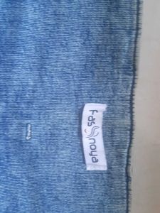 Stylish Hand-painted and embroidered Denim Jeans