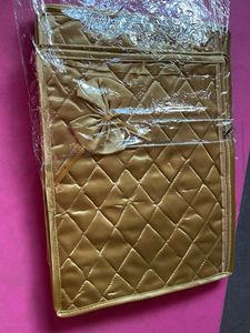 Beautiful golden saree pouches