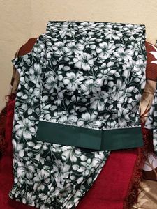 Elegant Green Floral Kurta with balloon bottom