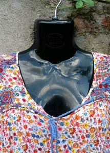 Bohemian Floral Print Mini Dress