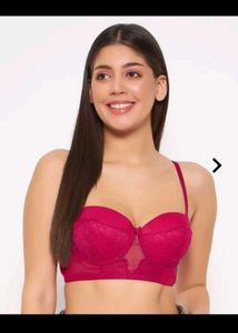 Solid Padded Full Cup Underwired Balconette Bra
