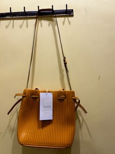 Stylish Mustard Yellow Bucket Bag