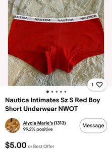 Nautica Women's Red Briefs