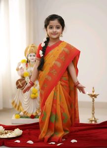 Adorable Kids Jamdani Saree