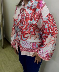 Calvin Klein Bold Floral Print Shirt - XL