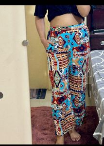 Boho printed palazzo pant