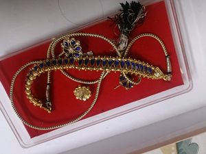 Beautiful Blue Jewellery Set Earrings &amp; Neck Piece