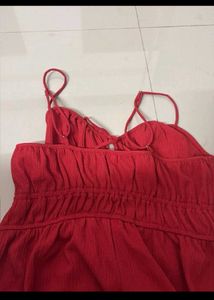 Red Midi Jersey Dress