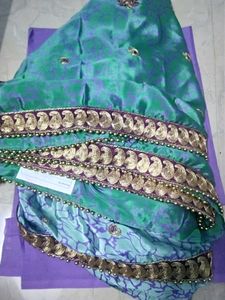 Beads Worked Saree