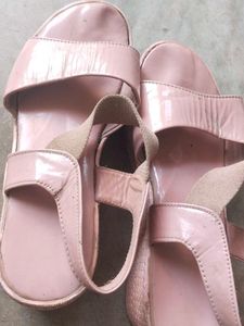 Chic Pink Wedge Sandals