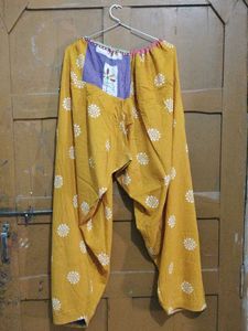 Boho Yellow Printed Palazzo Pants