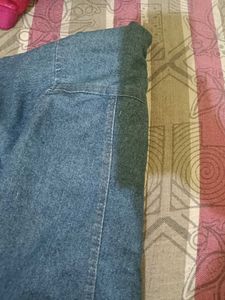 Stylish Pearl Embellished Denim Jacket