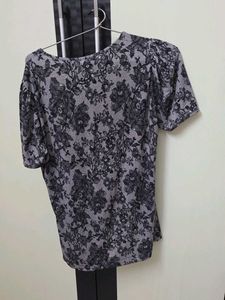 Floral Print Short Sleeve Top